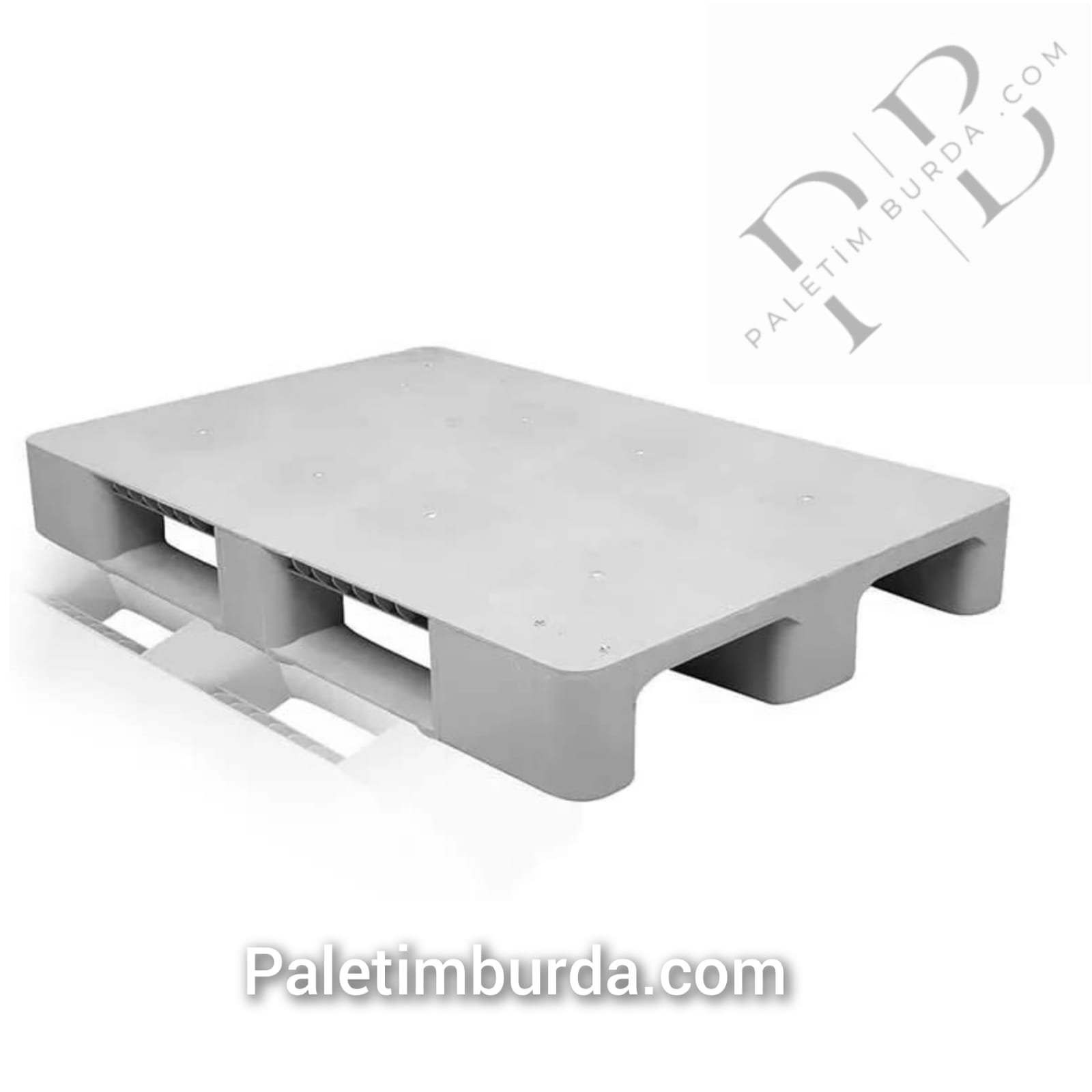 Genel amaçlı plastik Palet 80*120*15cm 13 kg Siyah Beyaz Gri.