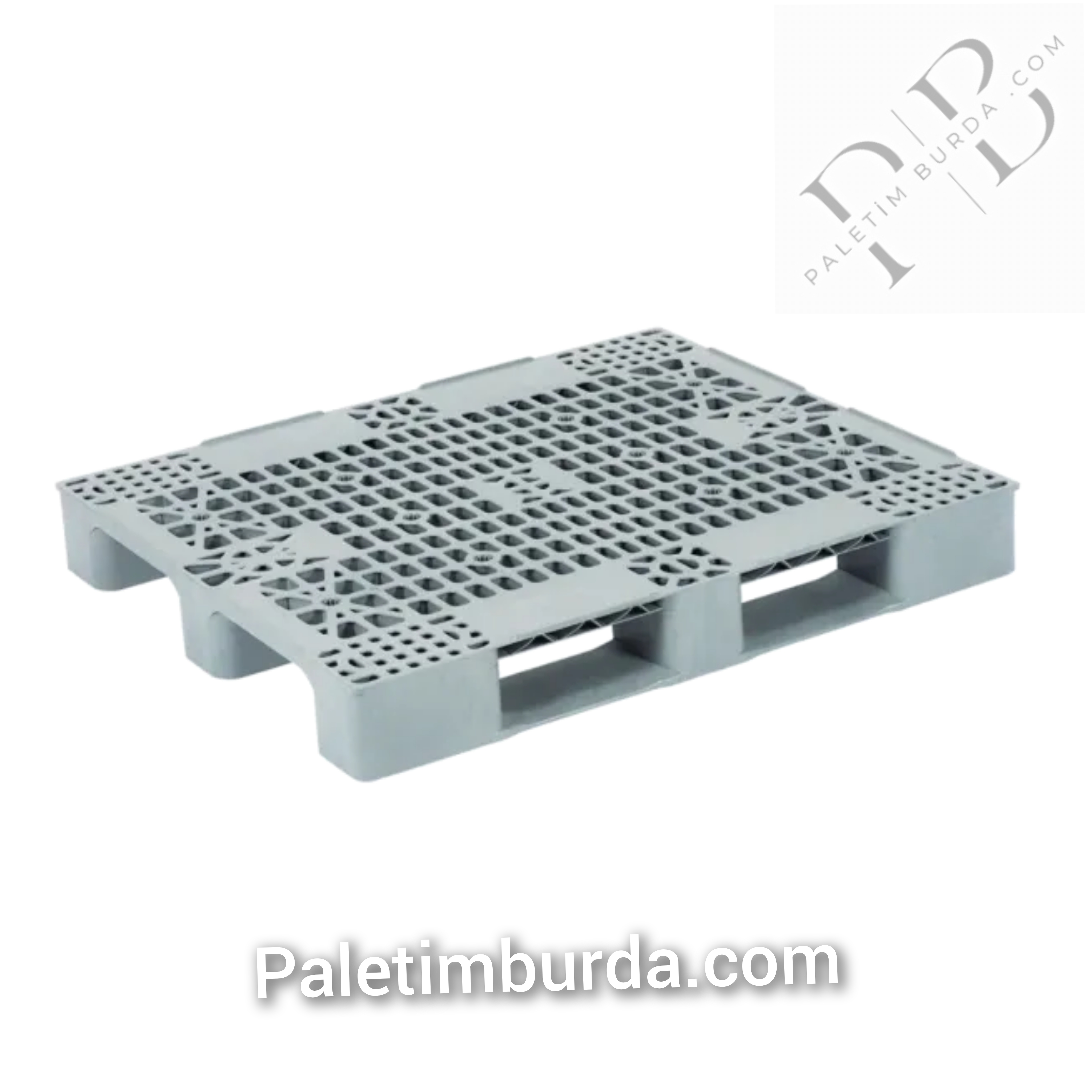 Genel amaçlı plastik Palet 100*120*15cm 12 kg Siyah Beyaz Gri.