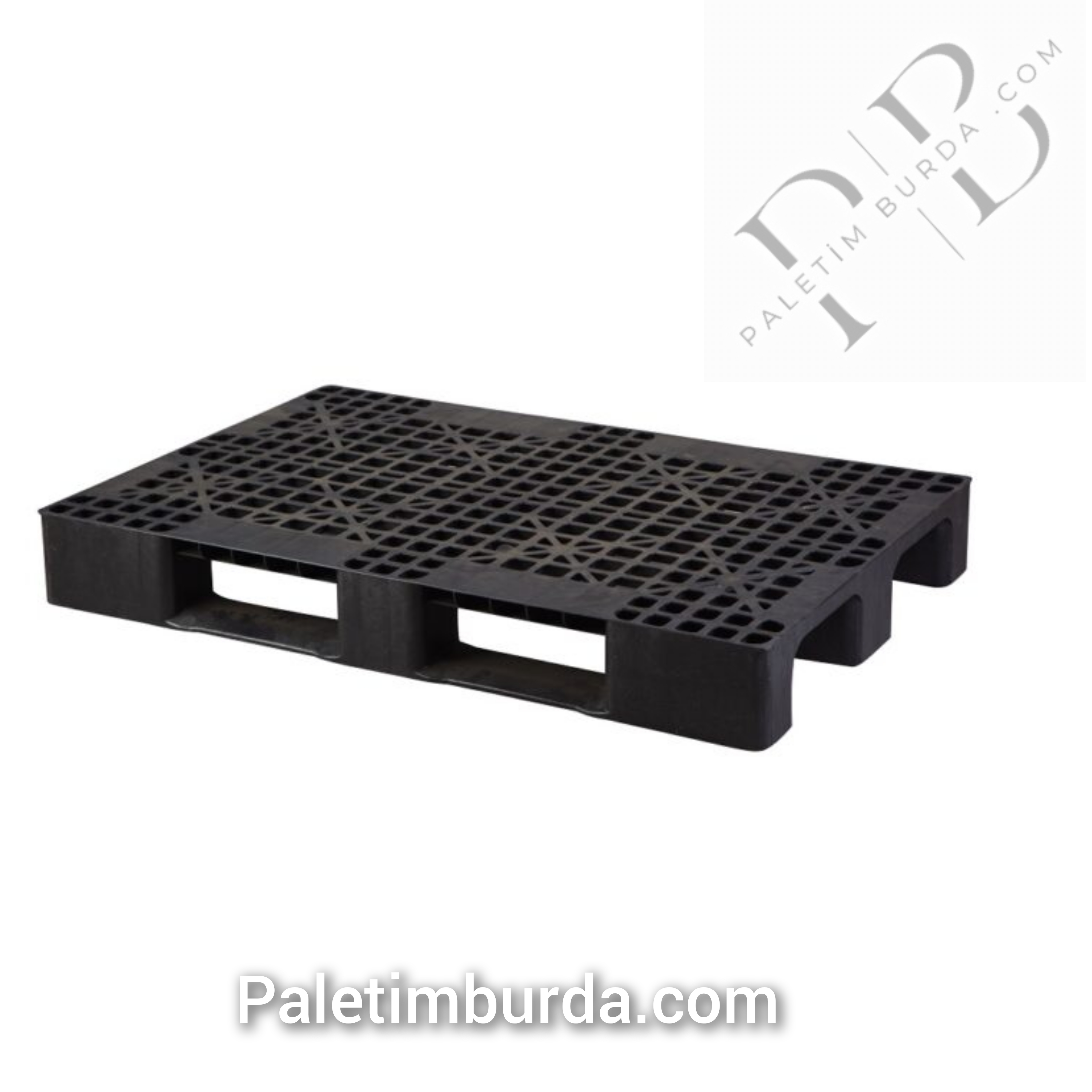 Genel amaçlı plastik Palet 80*120*15cm 9.50 kg Siyah Beyaz Gri.