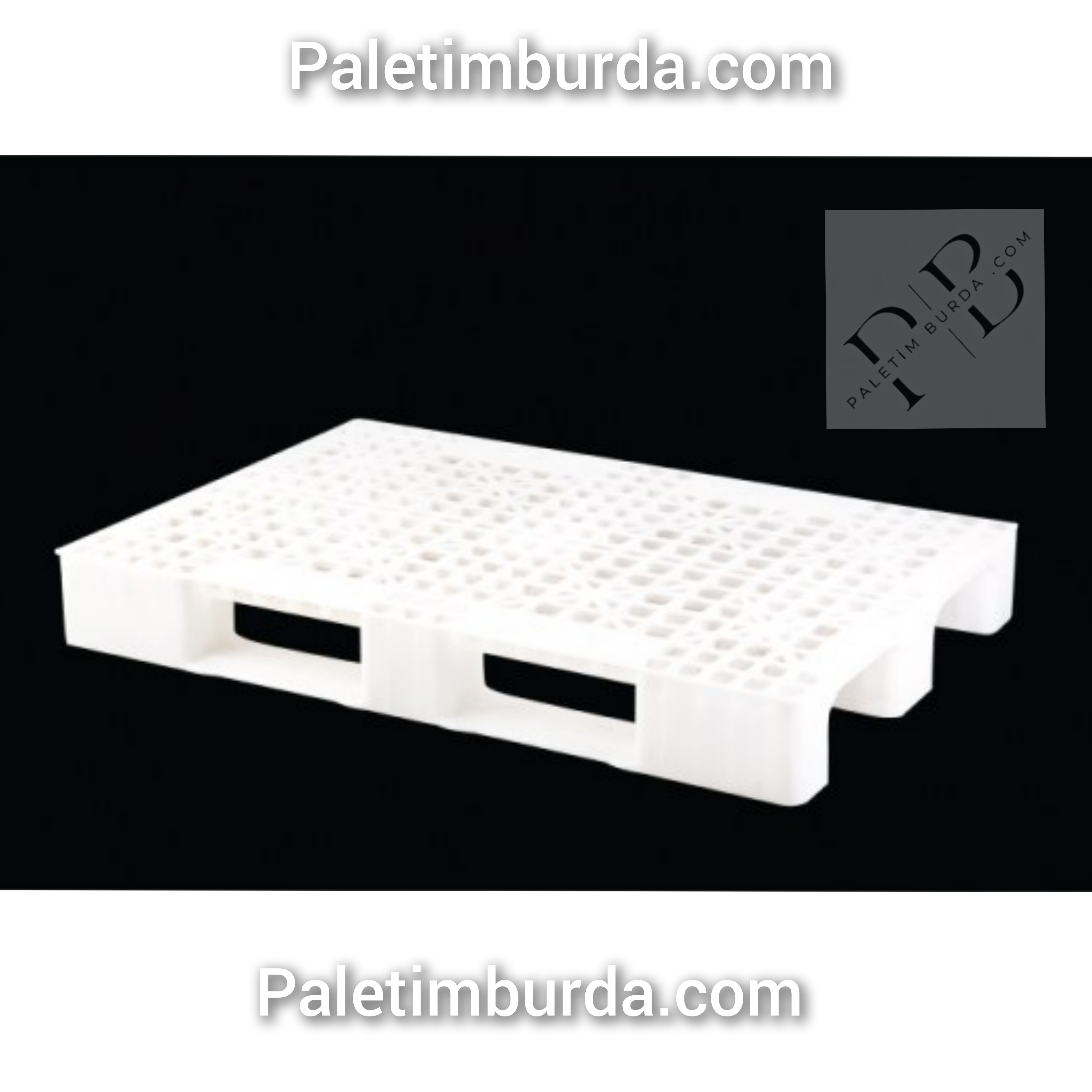 Genel amaçlı plastik Palet 80*120*15cm 9.50 kg Siyah Beyaz Gri.